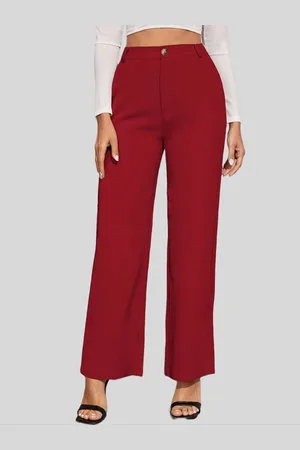 Chemistry Women Original Straight Fit High-Rise Trousers