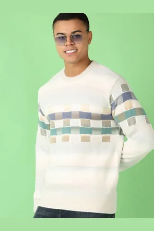 V-Mart Men Colourblocked Pullover Sweaters