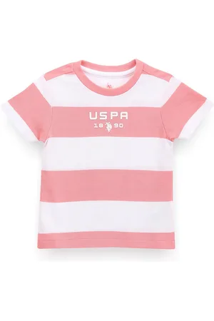 Ralph Lauren Boys Striped Round Neck Pique T-shirt