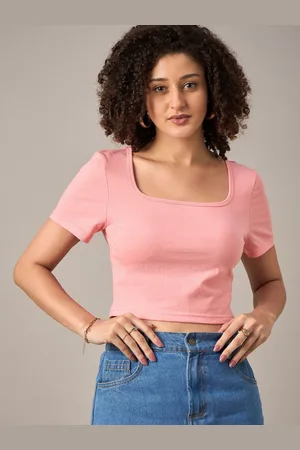 Mayra Women V-Neck Raw Edge T-shirt
