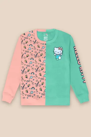 Kidsville Girls Hello Kitty Printed Cotton Pullover