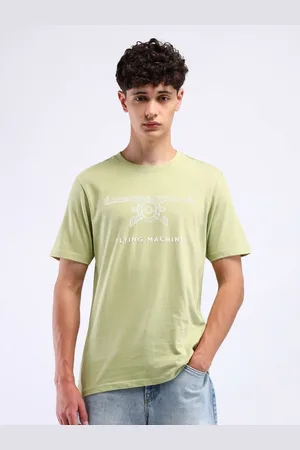 Flying Machine Men Typography Printed T-shirt