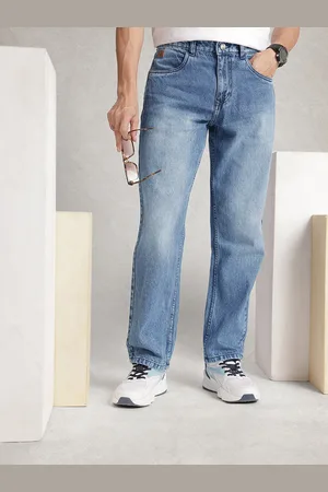 WROGN Men Pure Cotton Anti Fit Heavy Fade Jeans