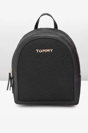 Tommy Hilfiger Women Brand Logo Textured Small Sized Backpack