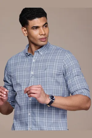 Nautica Pure Cotton Classic Fit Checked Casual Shirt