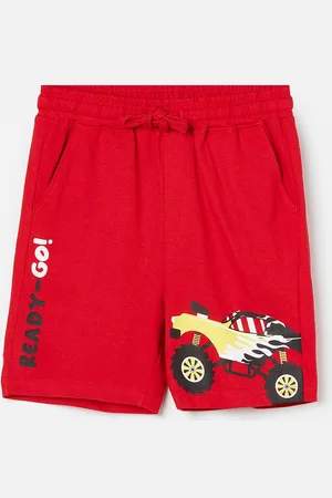 Lifestyle Boys Graphic Printed Cotton Shorts