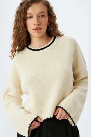 Koton Women Solid Round Neck Pullover