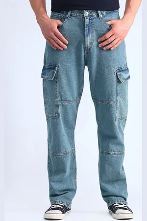 Flying Machine Men Relaxed Fit Heavy Fade Jeans