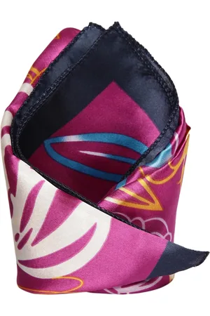 Alvaro Castagnino Men Pink Printed Pocket Square