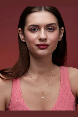 MINUTIAE Women Brass Rose Gold-Plated Handcrafted Necklace