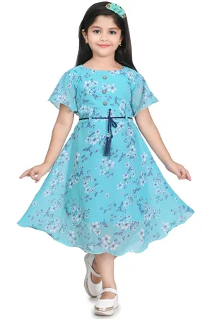 BAESD Girls Floral Printed A-Line Dress