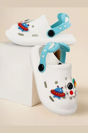 LANCER Unisex Kids Self Design Rubber Clogs