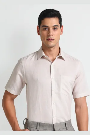 Arrow Striped Spread Collar Long Sleeves Formal Shirt