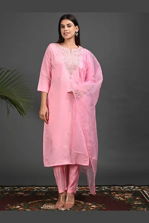 Goldstroms Women Ethnic Motifs Embroidered Regular Thread Work Kurta with Trousers & With Dupatta