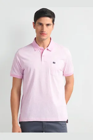 Arrow Floral Printed Polo Collar Short Sleeves T-shirt
