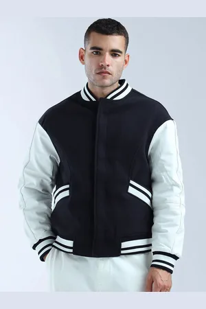 Flying Machine Men Colourblocked Varsity Jacket