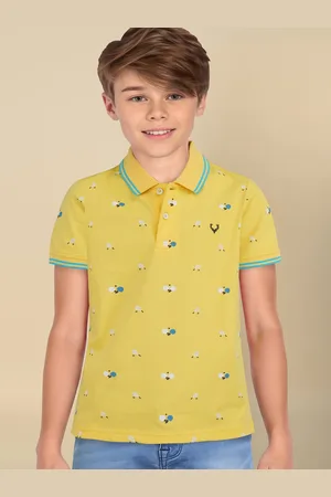 Allen Solly Boys Conversational Printed Polo Collar T-shirt