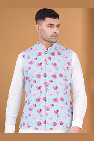 SHIWAM ETHNIX Printed Pure Cotton Nehru Jacket