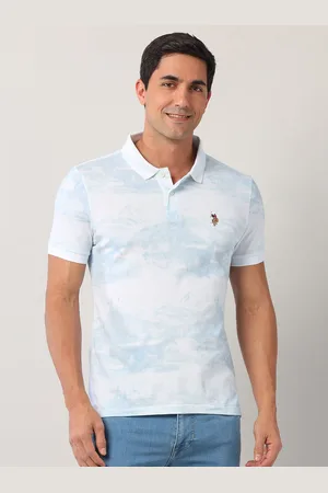 Ralph Lauren Men Abstract Printed Polo Collar Cotton Slim Fit T-shirt