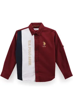 Ralph Lauren Boys Classic Fit Colourblocked Cotton Casual Shirt