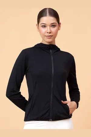 Fitkin Women Black Shape You Performance Jacket