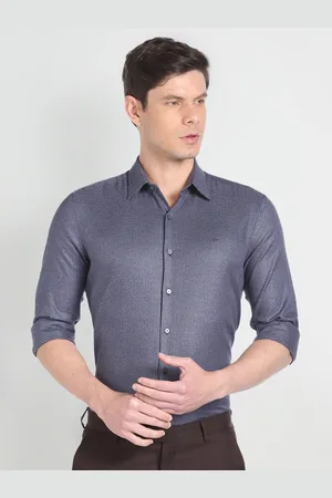 Arrow Slim Fit Micro Checked Formal Shirt