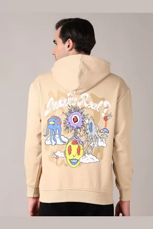 V-Mart Men Printed Hooded Neck Sweatshirt