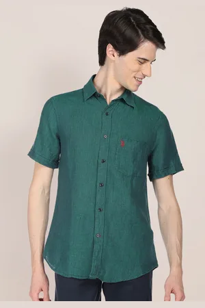 U.S. Polo Assn. Men Spread Collar Casual Shirt