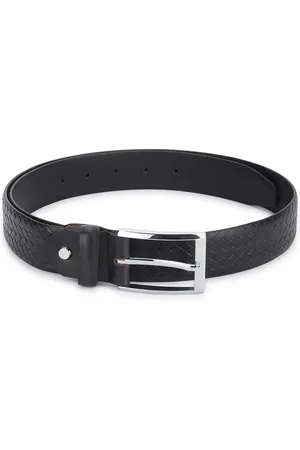 WROGN Men Checked Leather Formal Belt