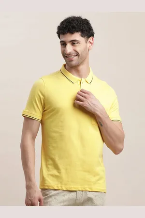 Turtle Men Polo Collar Pockets Slim Fit T-shirt