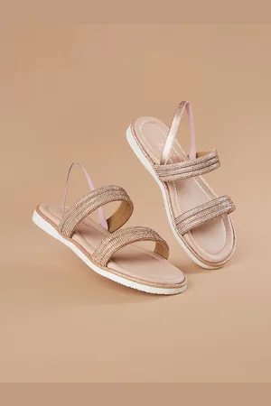Lifestyle Girls Embellished Party Open Toe Flats
