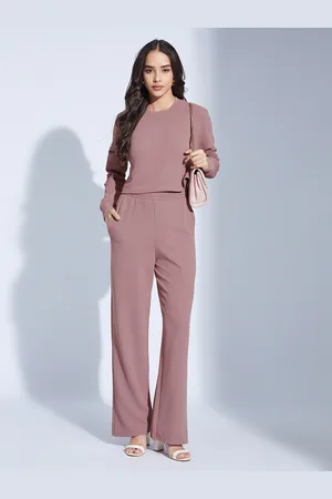 Moda Rapido Round Neck Top With Trousers Co-Ords