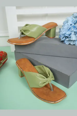 Walkfree Women Open Toe Block Heeled Sandals
