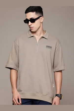 Roadster The Lifestyle Co. Polo Collar Pure Cotton Relaxed Fit T-shirt