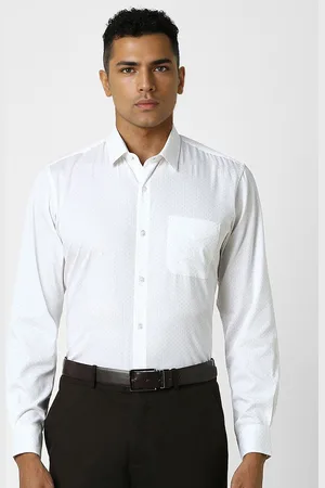 Peter England Men Slim Fit Opaque Formal Shirt