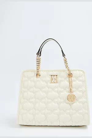 Elle Women Quilted Oversized Structured Shoulder Bag
