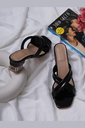 Misto Black Party Block Heels