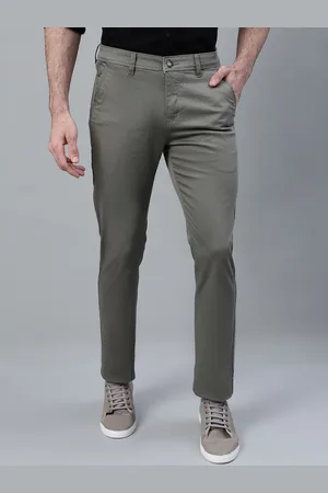 CANTABIL Men Mid-Rise Slim Fit Comfort Trousers
