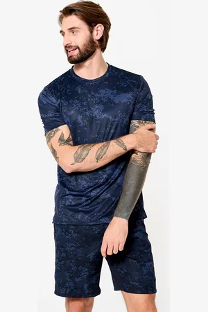 DECATHLON Men Dyed Round Neck T-shirt