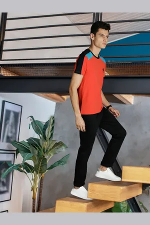 U.S. Polo Assn. U S Polo Assn Men Multicoloured Colourblocked Casual T-shirt
