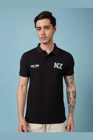 FanCode Men Brand Logo Printed Polo Collar T-shirt