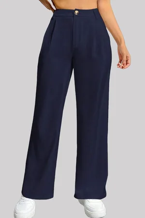 Chemistry Women Custom Straight Fit High-Rise Trousers