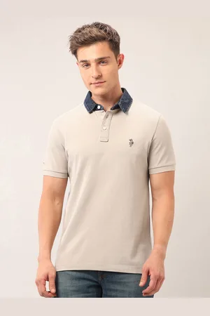 Ralph Lauren Men Brand Logo Polo Collar Pockets Slim Fit T-shirt