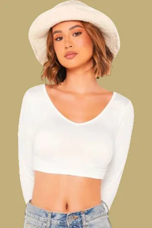 Dream Beauty Fashion Women Fitted Crop Top