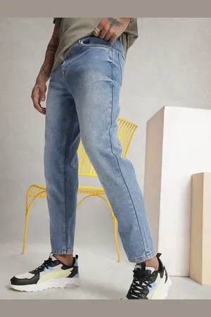 WROGN Men Slim Ankle Fit Heavy Fade Stretchable Jeans
