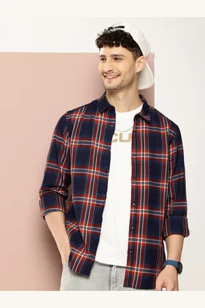 HARVARD Tartan Checked Opaque Pure Cotton Casual Shirt