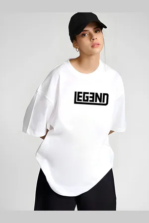 Moda Rapido Women Typography Printed Round Neck Cotton Oversized T-shirt