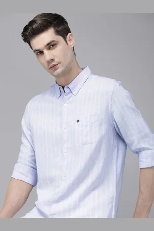The Bear House Men Slim Fit Opaque Striped Casual Shirt