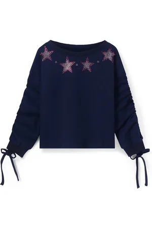 ARIAS Polka Dot Print Cotton Top