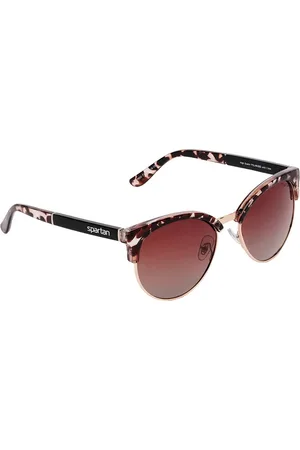 SPARTAN Women Round Sunglass With Polarised Lens SPS022 C174